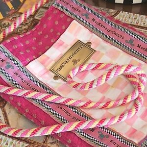 Serendipity (OOAK) Crossbody Purse in PINK Check by In-House MKC Artisans